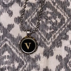 Vintage typewriter key necklace